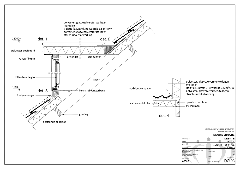 bouwtekeningen dakkapel details